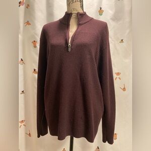 Murano plum merino wool sweater, size XL